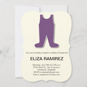 Invitation baby shower de robe mignon