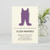 Invitation baby shower de robe mignon (Debout devant)