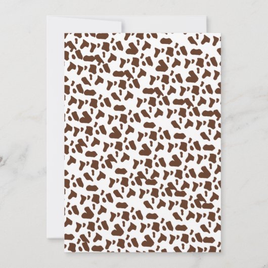 Invitation Baby shower de rodéo (Dos)