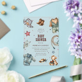 Invitation Baby shower de rodéo de l'Ouest Cowboy  (Insitu (Mariage))