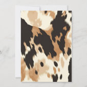 Invitation Baby shower de rodéo Little Cowboy Western Wild We (Dos)