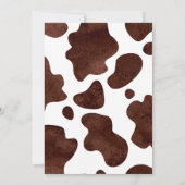 Invitation Baby shower de rodéo occidental Cowboy (Dos)