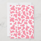 Invitation Baby shower de rodéo occidental Pink Little Cowgir (Dos)