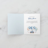 Invitation Baby shower de roues Vintages personnal (Intérieur)