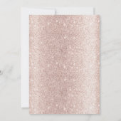 Invitation Baby shower de ruban noir Rose de luxe (Dos)