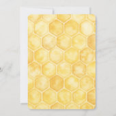 Invitation Baby shower de ruche d'abeilles (Dos)