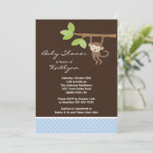 Invitation Baby shower de Safari pour bébés mignons et petits (Debout devant)