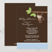 Invitation Baby shower de Safari pour bébés mignons et petits (Devant / Derrière)