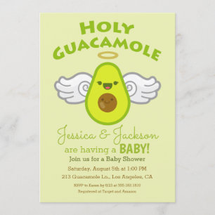 Invitation Baby shower de Saint-Guacamole Avocado