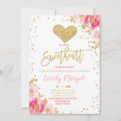 Invitation Baby shower de Saint-Valentin (Devant)