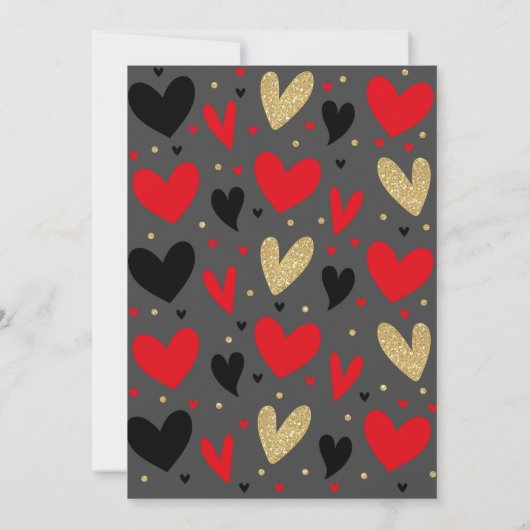 Invitation Baby shower de Saint-Valentin Bébé (Dos)