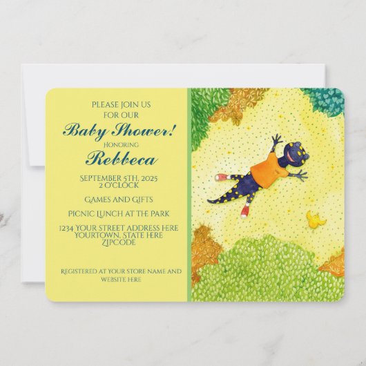 Invitation Baby shower de Salamander (Dos)