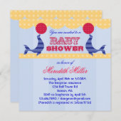 Invitation Baby shower de scellement de cirque (Devant / Derrière)