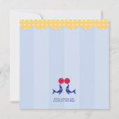 Invitation Baby shower de scellement de cirque (Dos)