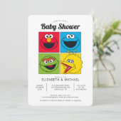 Invitation Baby shower de Sesame Street Pals (Debout devant)