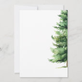 Invitation Baby shower de singe animal mou du bois (Dos)