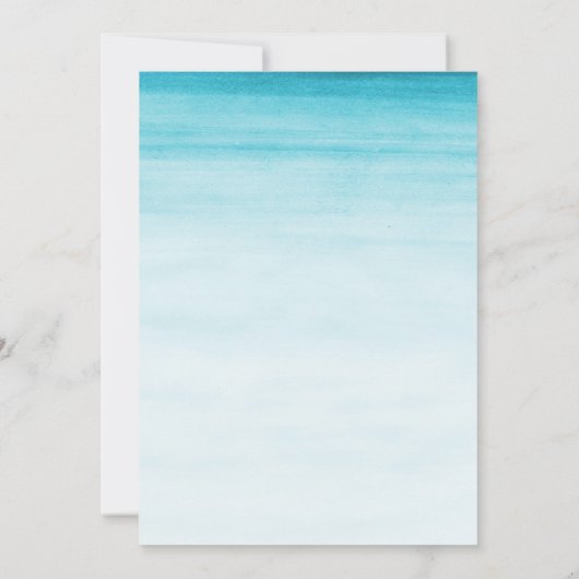 Invitation Baby shower de singe d'aquarelle (Dos)