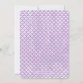 Invitation Baby shower de sirène (Dos)