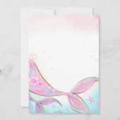 Invitation Baby shower de sirène (Dos)
