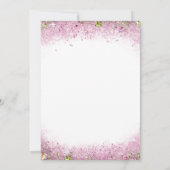 Invitation Baby shower de sirène américaine rose or d'Afrique (Dos)