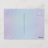 Invitation Baby shower de sirène noire (Dos)