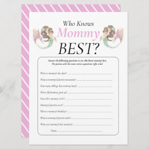 Invitation Baby shower de sirène sous la mer