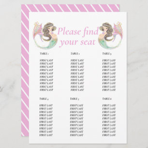 Invitation Baby shower de sirène sous la mer