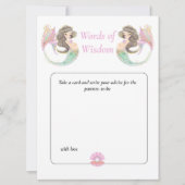 Invitation Baby shower de sirène sous la mer Sagesse (Devant)