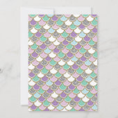 Invitation Baby shower de sirènes sous la plage de l'Invitati (Dos)