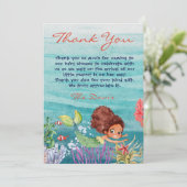 Invitation Baby shower De Sirènes Sous Le Merci De Mer (Debout devant)