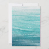 Invitation Baby shower De Sirènes Sous Le Merci De Mer (Dos)