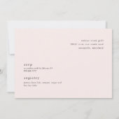 Invitation Baby shower de soie à fleurs blanches (Dos)