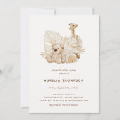 Invitation Baby shower de soins infirmiers Boho (Devant)