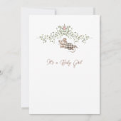 Invitation Baby shower de souris (Dos)