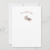 Invitation Baby shower de souris (Dos)