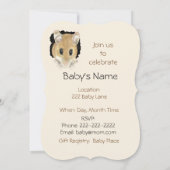 Invitation Baby shower de souris pour bébé aquarelle (Dos)