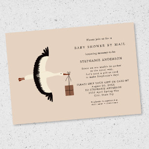 Invitation Baby shower de stockage et de colis par courrier I