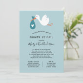 Invitation Baby shower de stockage par courrier (Debout devant)