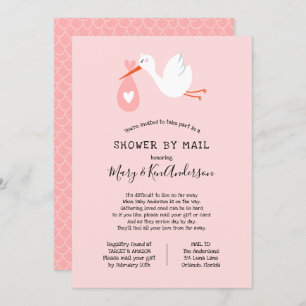 Invitation Baby shower de stockage par courrier