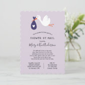 Invitation Baby shower de stockage par courrier (Debout devant)