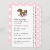 Invitation Baby shower de Stylish Couple (Devant / Derrière)