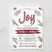 Invitation Baby shower de Sucre de canne moderne Watercolor " (Devant)