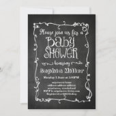 Invitation baby shower de tableau de bord (Devant)