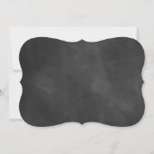 Invitation Baby shower de tableau jaune (Dos)