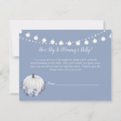 Invitation Baby shower de taille du ventre de maman Citrouill (Devant)