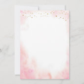 Invitation Baby shower de Tea Party de Pise Rose (Dos)