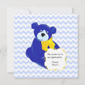 Invitation Baby shower de Teddy Bear Couple (Dos)