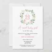 Invitation Baby shower de tenue Vintage Boho (Devant)