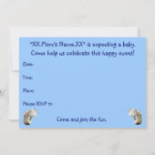 Invitation Baby shower de terrain de jeu de champi (Dos)