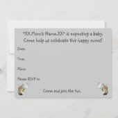 Invitation Baby shower de terrain de jeu de champi (Dos)